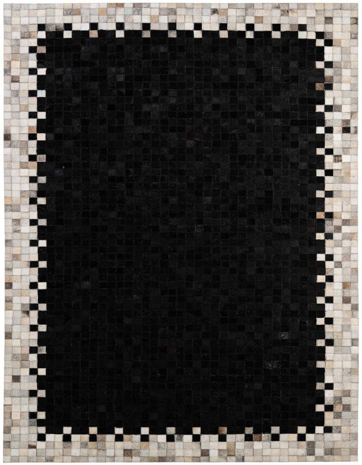 Detail image of 5' 1 x 7' 11 Cowhide - Patchwork Rug