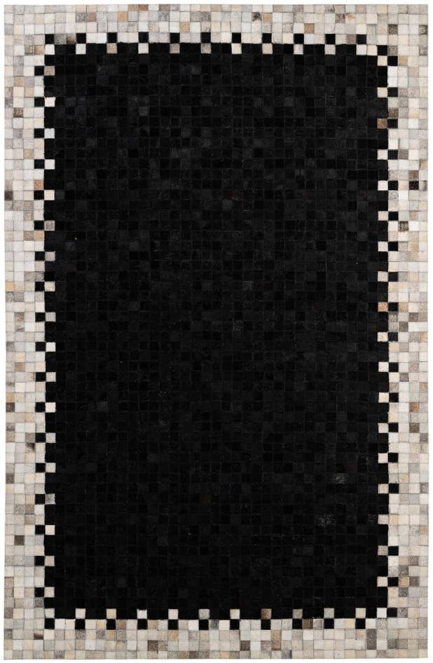 Detail image of 5' 1 x 7' 11 Cowhide - Patchwork Rug