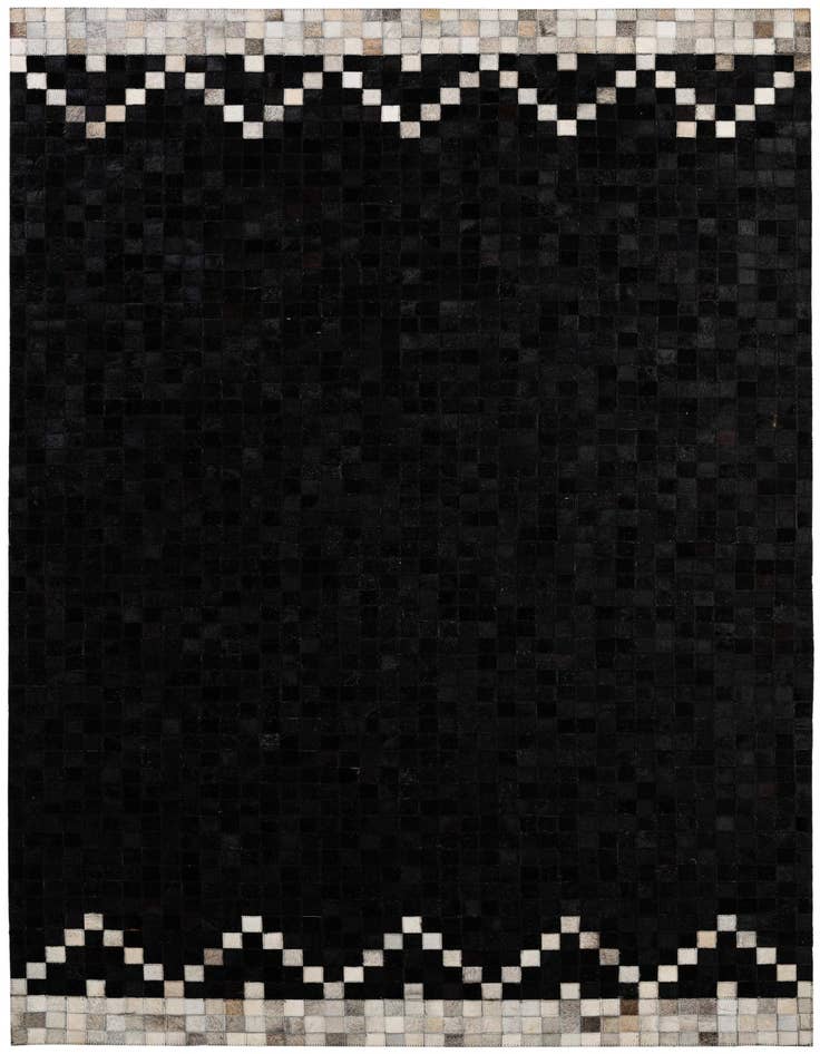 Detail image of 5' 2 x 7' 11 Cowhide - Patchwork Rug