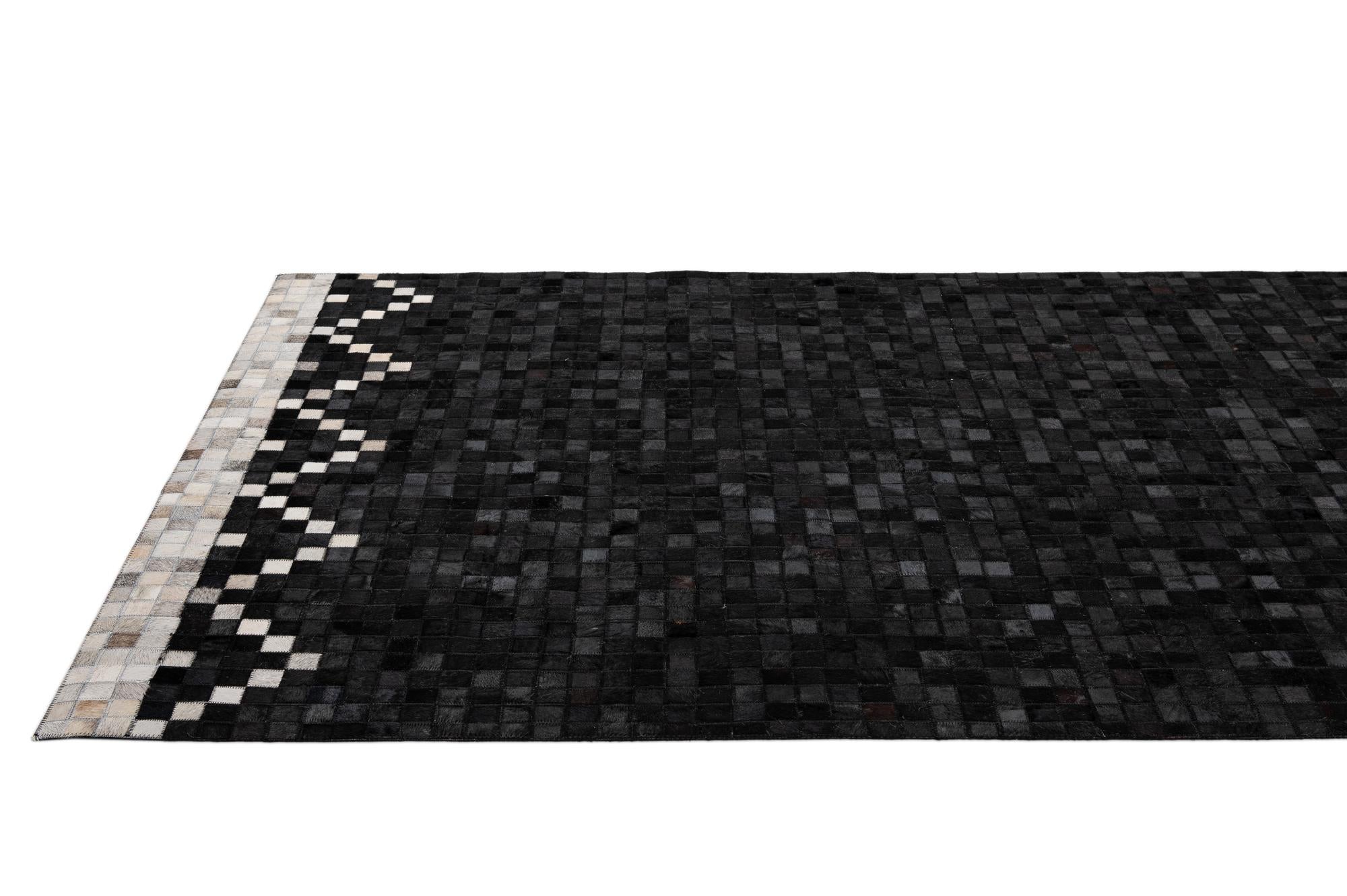 5' x 7' 11 Cowhide - Patchwork Rug