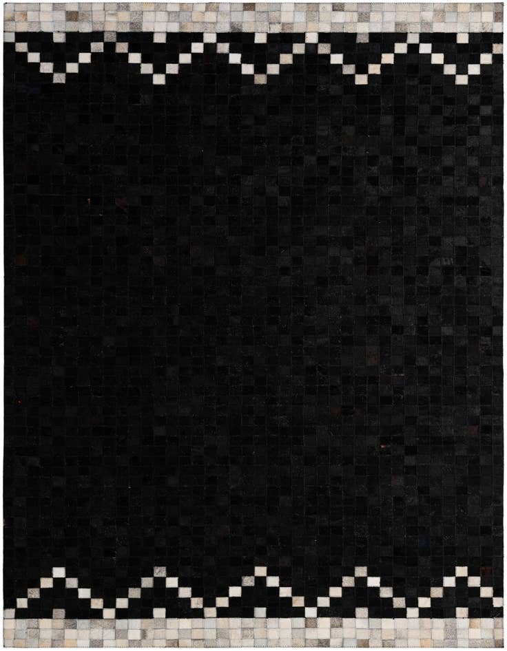 Detail image of 5' x 7' 11 Cowhide - Patchwork Rug