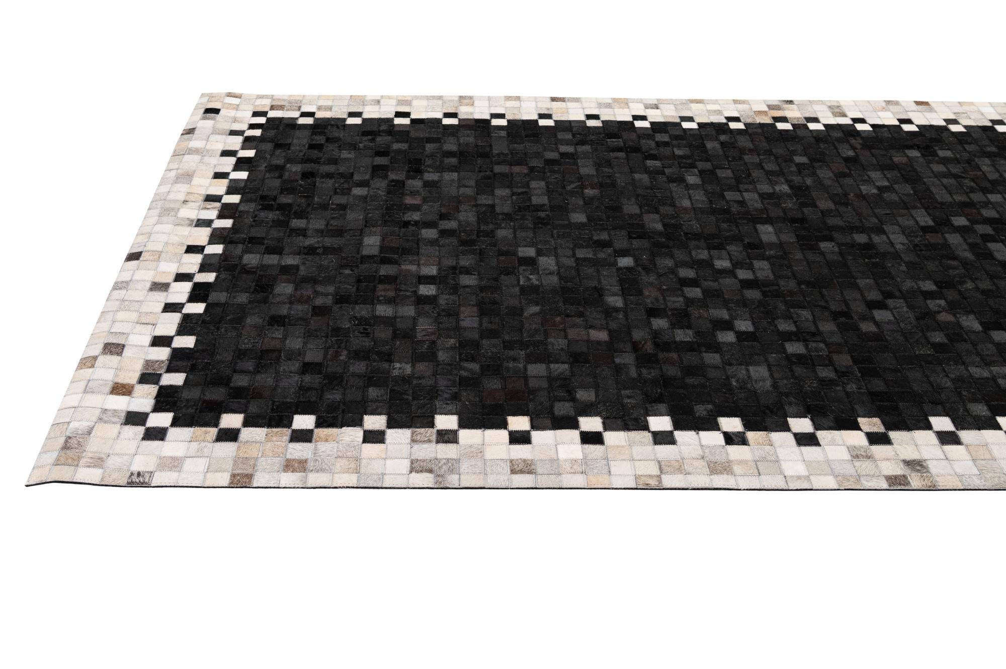 5' 2 x 7' 11 Cowhide - Patchwork Rug