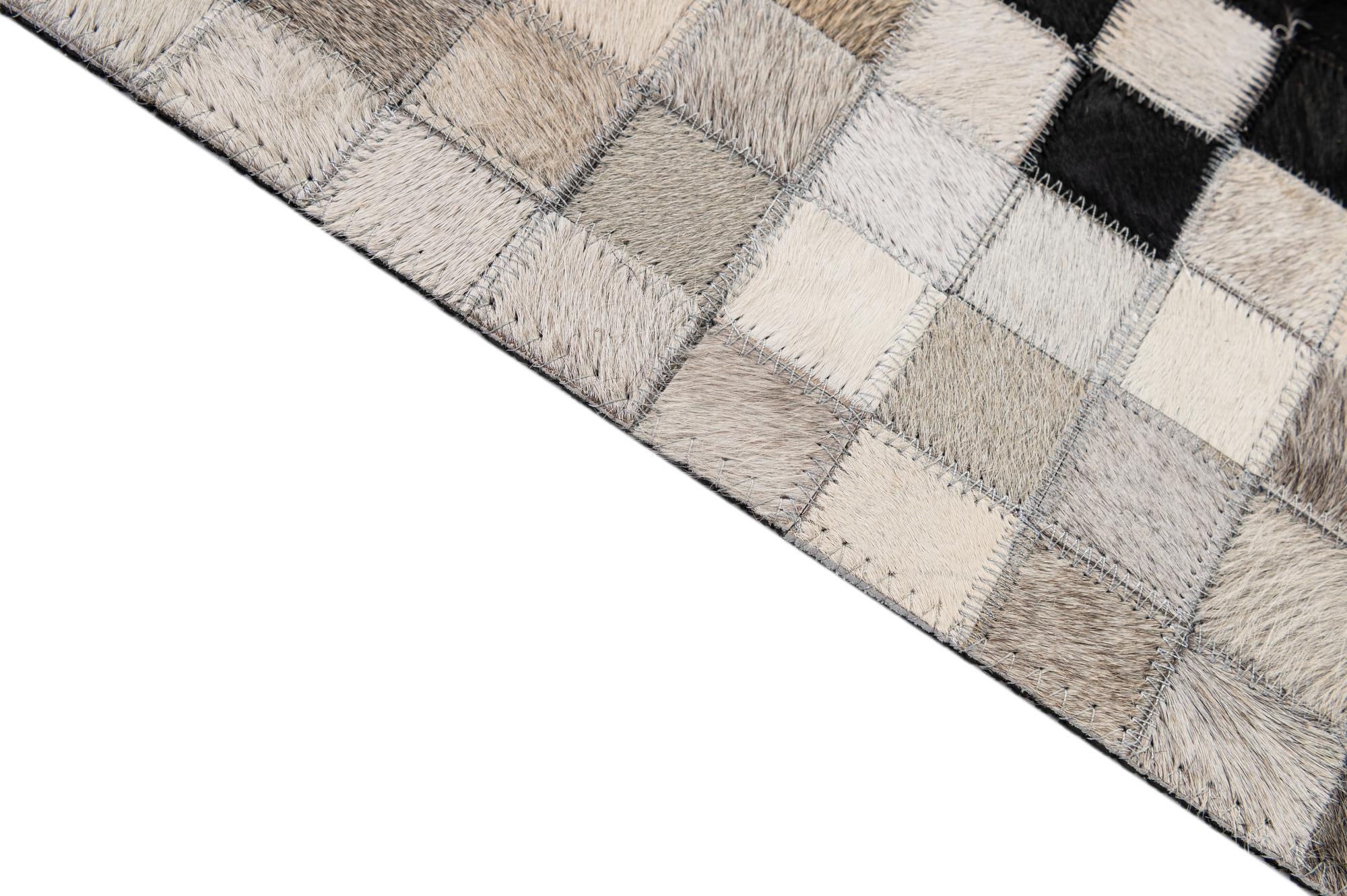 5' 2 x 7' 11 Cowhide - Patchwork Rug