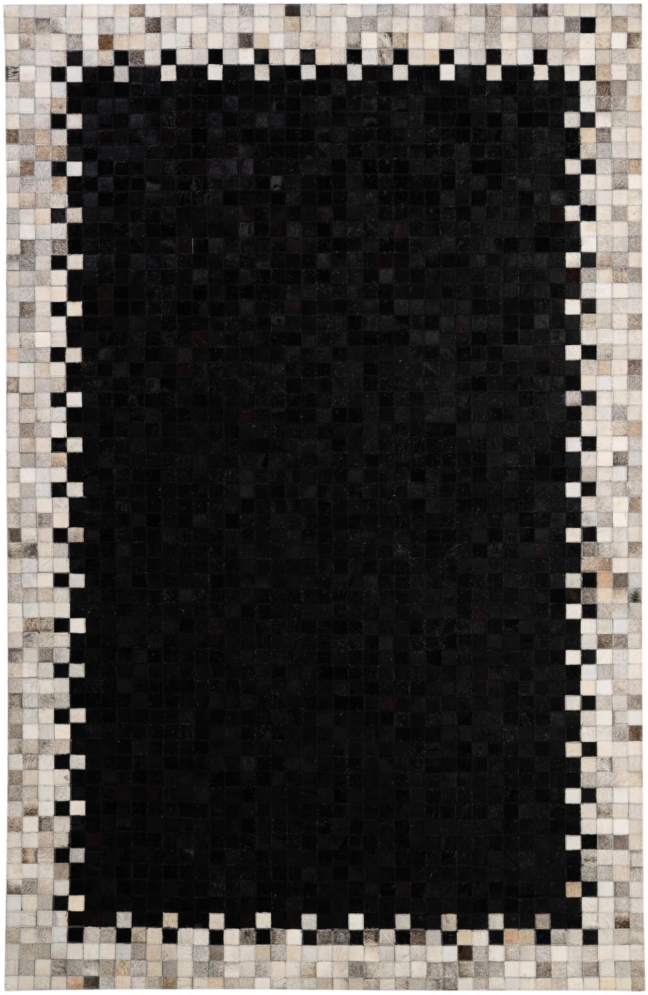 5' 2 x 7' 11 Cowhide - Patchwork Rug