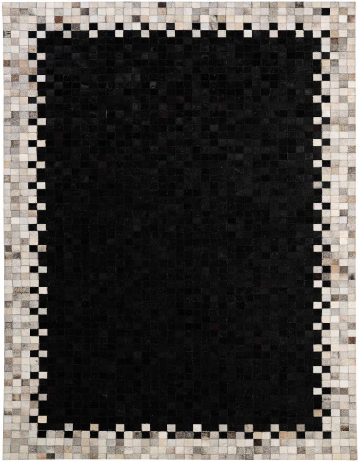 Detail image of 5' 2 x 7' 11 Cowhide - Patchwork Rug