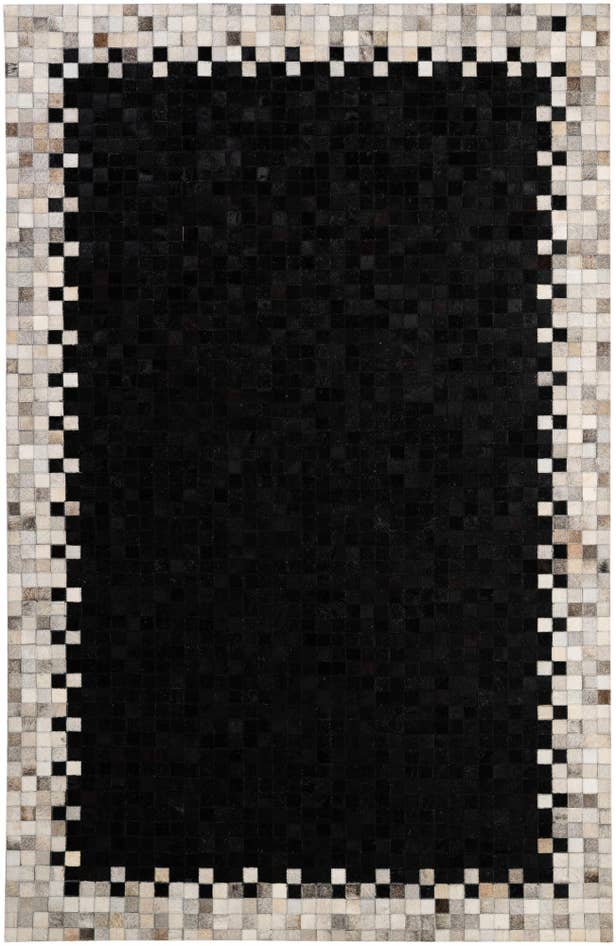 Detail image of 5' 2 x 7' 11 Cowhide - Patchwork Rug