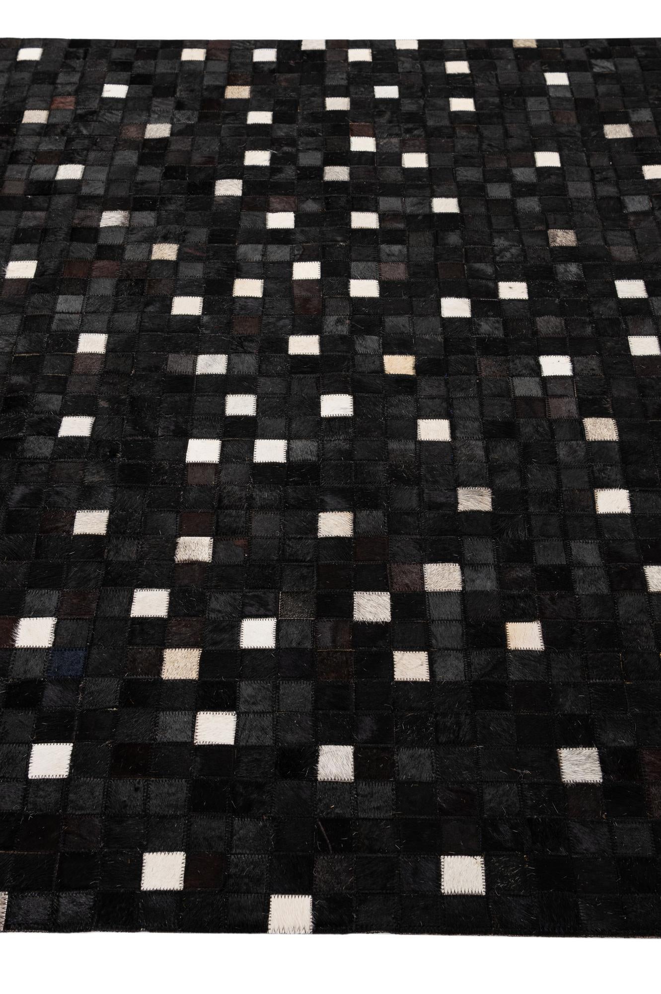 5' 2 x 8' 2 Cowhide - Patchwork Rug