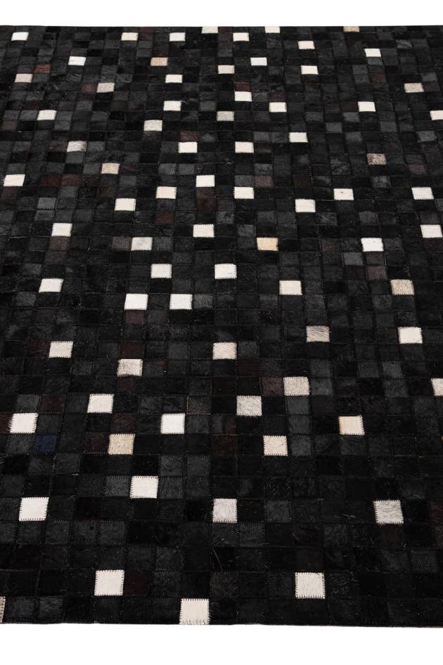 Detail image of 5' 2 x 8' 2 Cowhide - Patchwork Rug