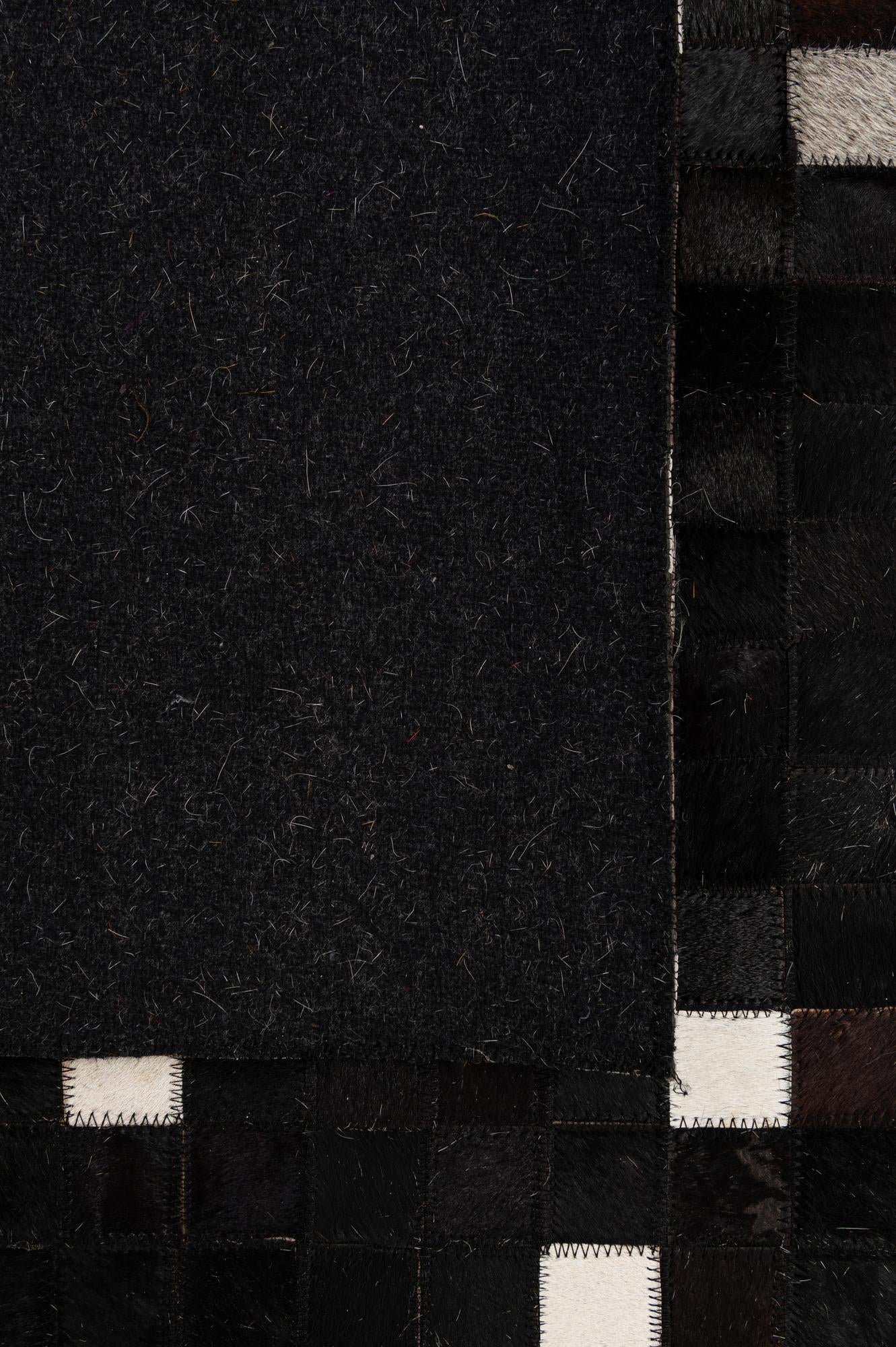 5' 2 x 8' 2 Cowhide - Patchwork Rug