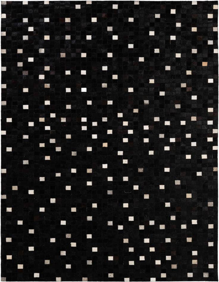 Detail image of 5' 2 x 8' 2 Cowhide - Patchwork Rug