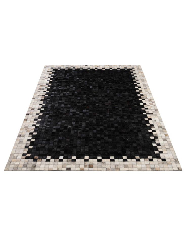 Detail image of 5' 1 x 8' Cowhide - Patchwork Rug
