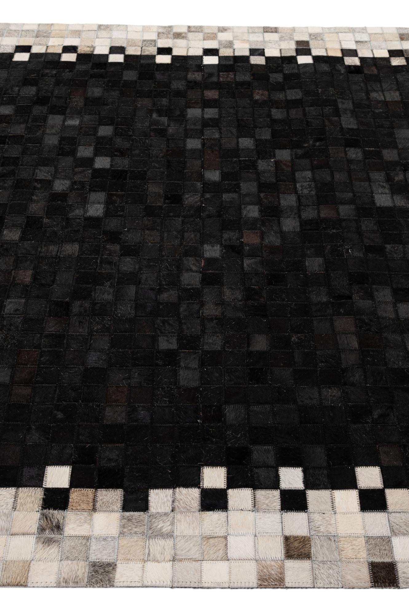 5' 1 x 8' Cowhide - Patchwork Rug