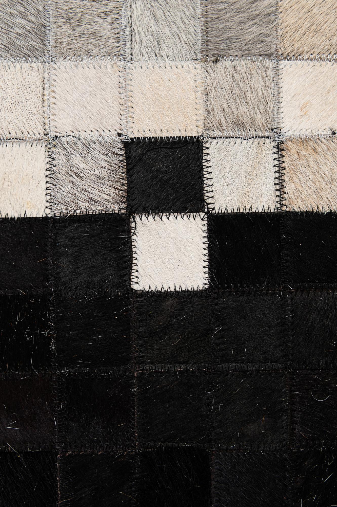 5' 1 x 8' Cowhide - Patchwork Rug