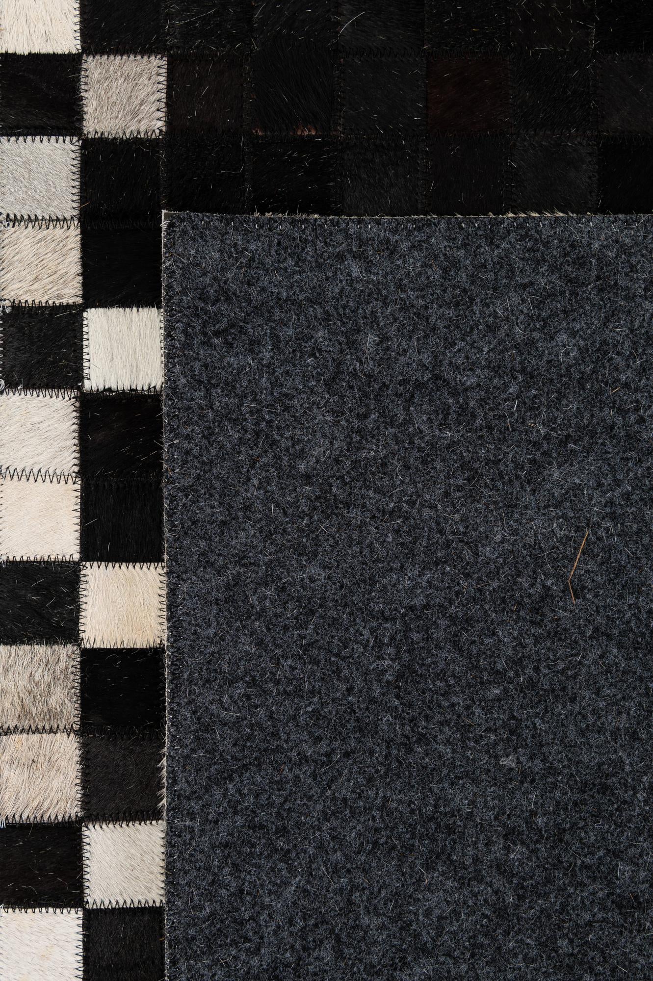 5' 1 x 8' Cowhide - Patchwork Rug