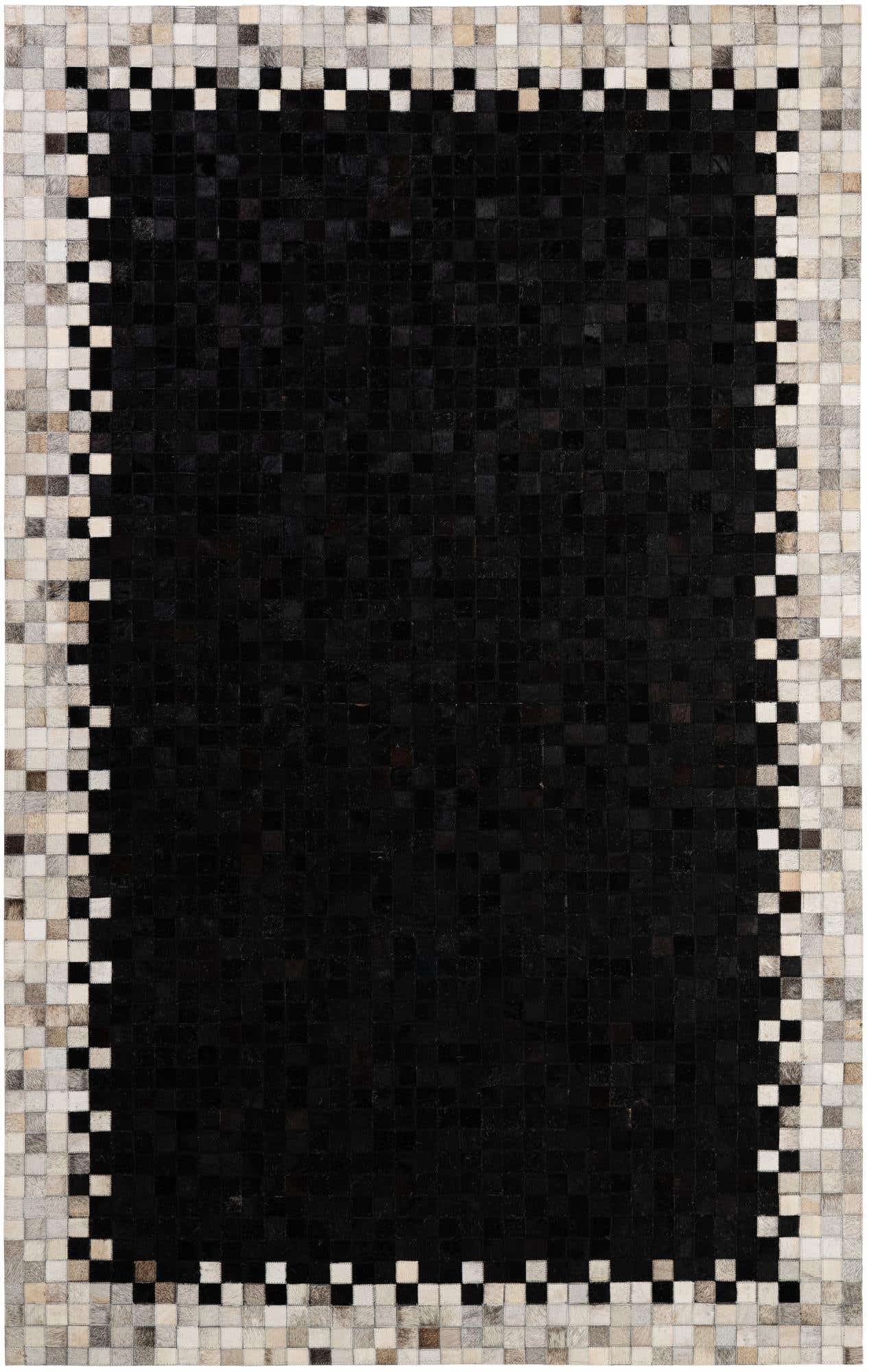5' 1 x 8' Cowhide - Patchwork Rug