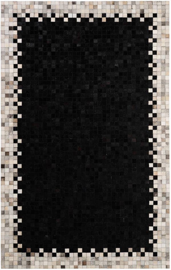 Detail image of 5' 1 x 8' Cowhide - Patchwork Rug