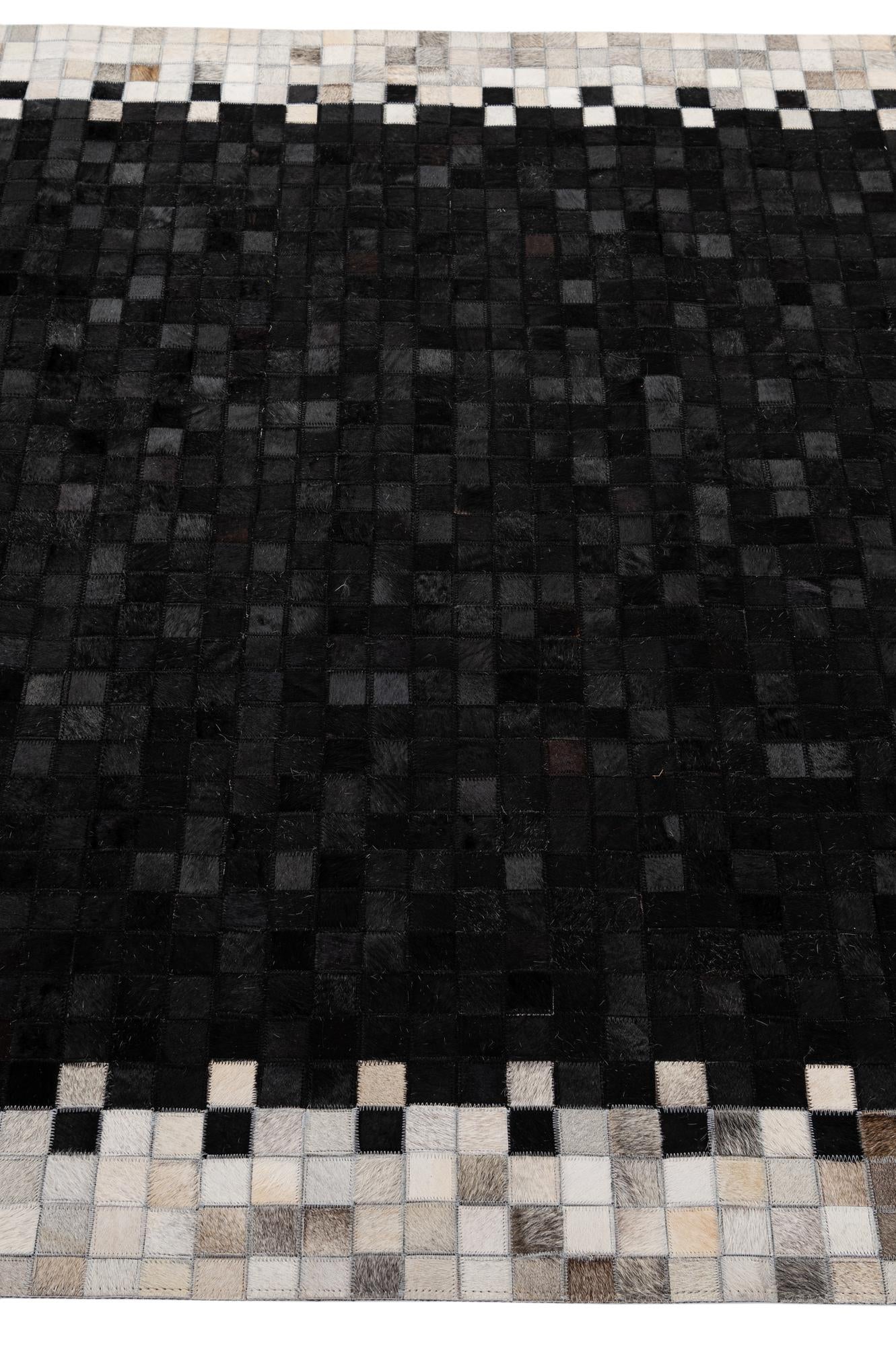 5' 2 x 8' Cowhide - Patchwork Rug