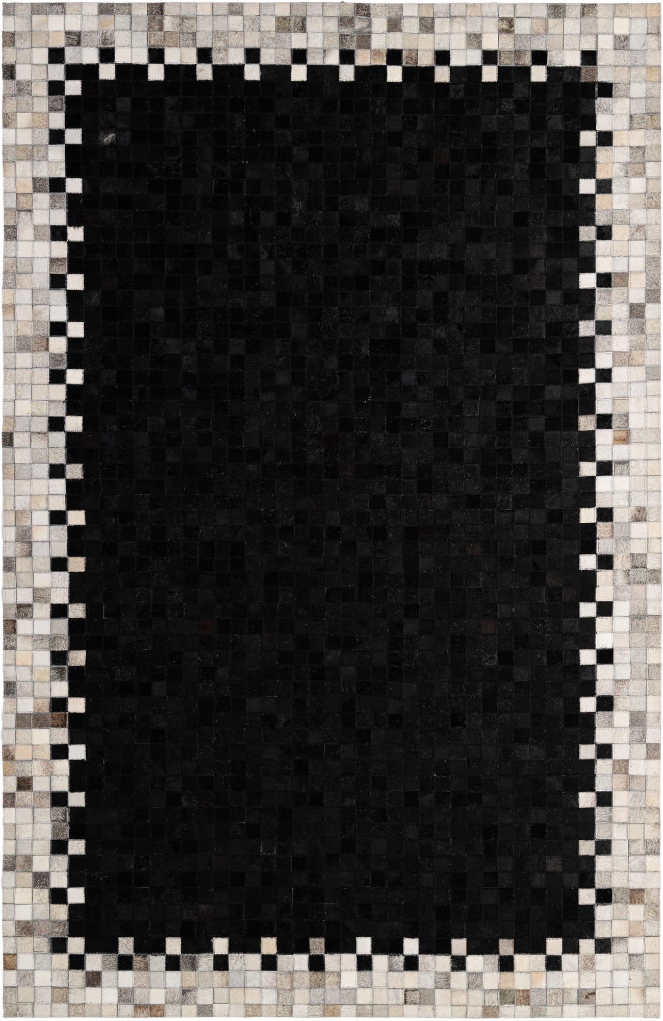 5' 2 x 8' Cowhide - Patchwork Rug