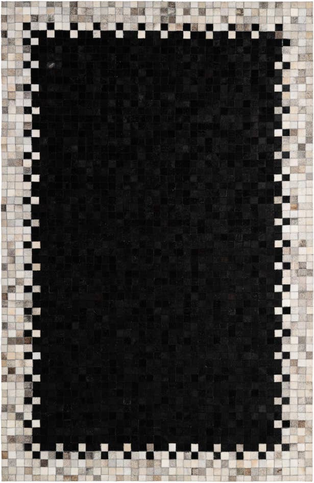 Detail image of 5' 2 x 8' Cowhide - Patchwork Rug