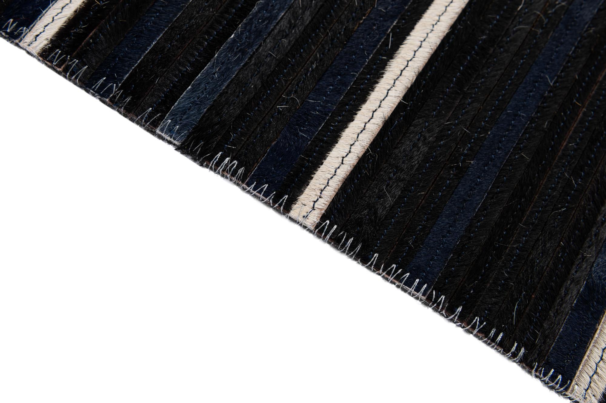 5' 1 x 8' Cowhide - Patchwork Rug