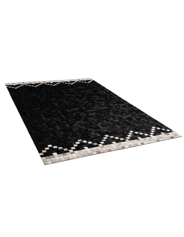 Detail image of 5' 1 x 8' 1 Cowhide - Patchwork Rug