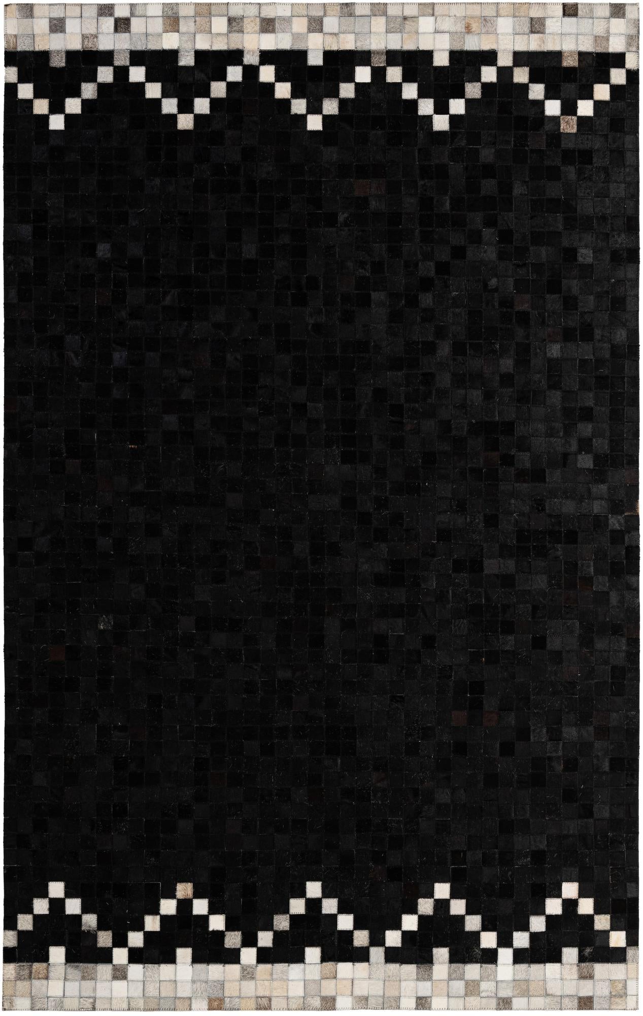 5' 1 x 8' 1 Cowhide - Patchwork Rug