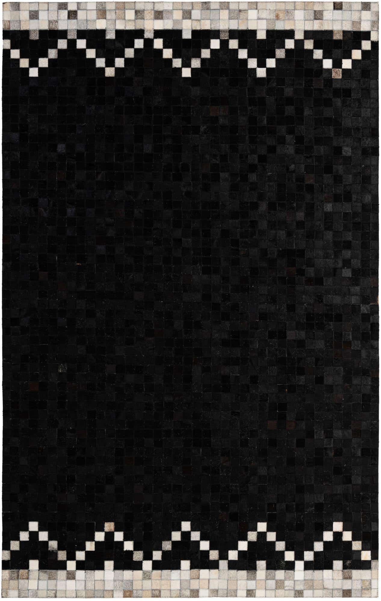 5' 1 x 8' 1 Cowhide - Patchwork Rug