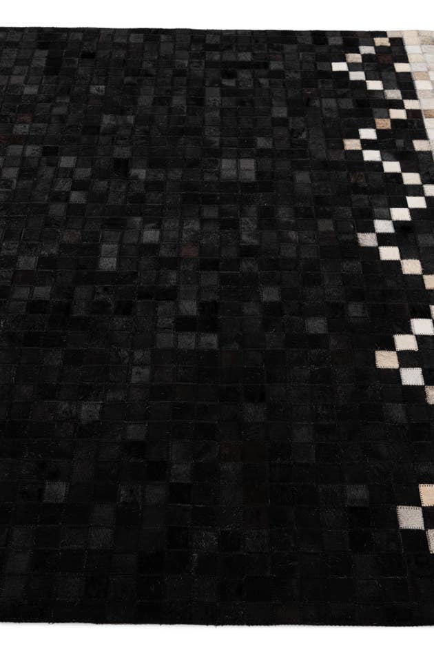 Detail image of 5' 2 x 8' Cowhide - Patchwork Rug
