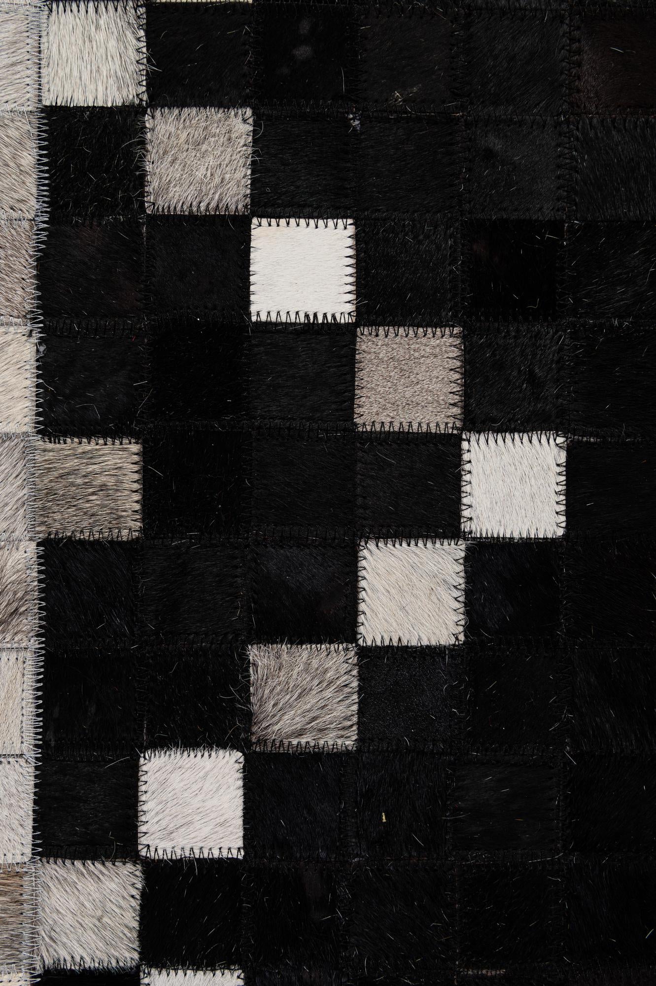 5' 2 x 8' Cowhide - Patchwork Rug
