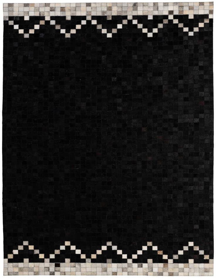 Detail image of 5' 2 x 8' Cowhide - Patchwork Rug