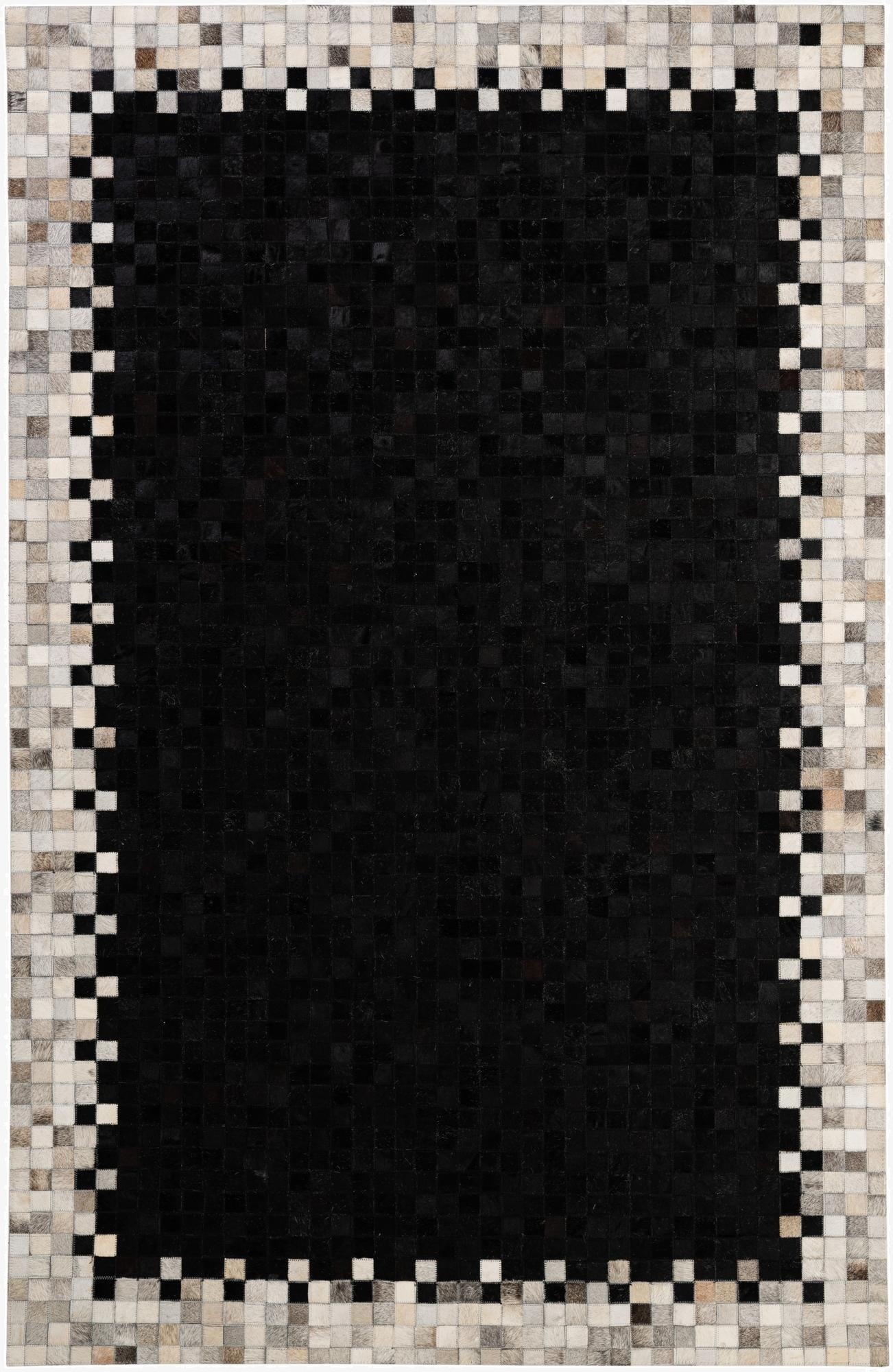 5' 2 x 7' 11 Cowhide - Patchwork Rug