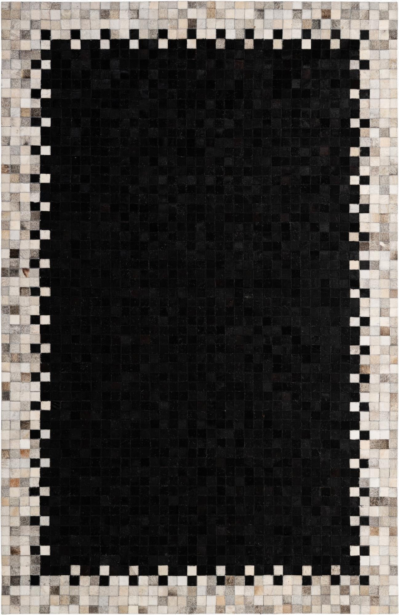 5' 2 x 7' 11 Cowhide - Patchwork Rug