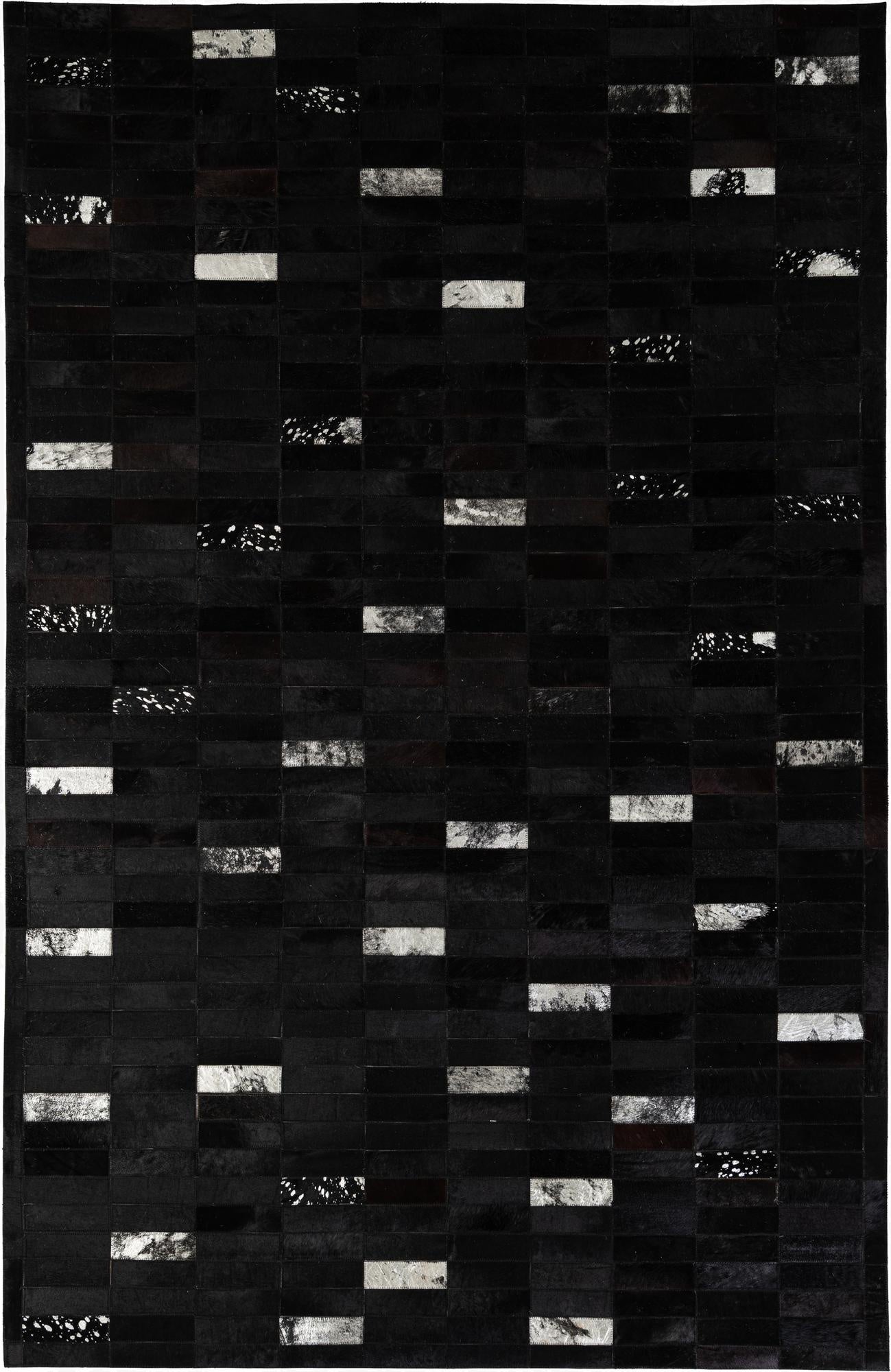 5' 3 x 8' 1 Cowhide - Patchwork Rug