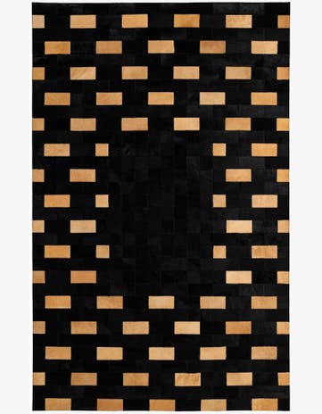 5' 1 x 8' Cowhide - Patchwork Rug