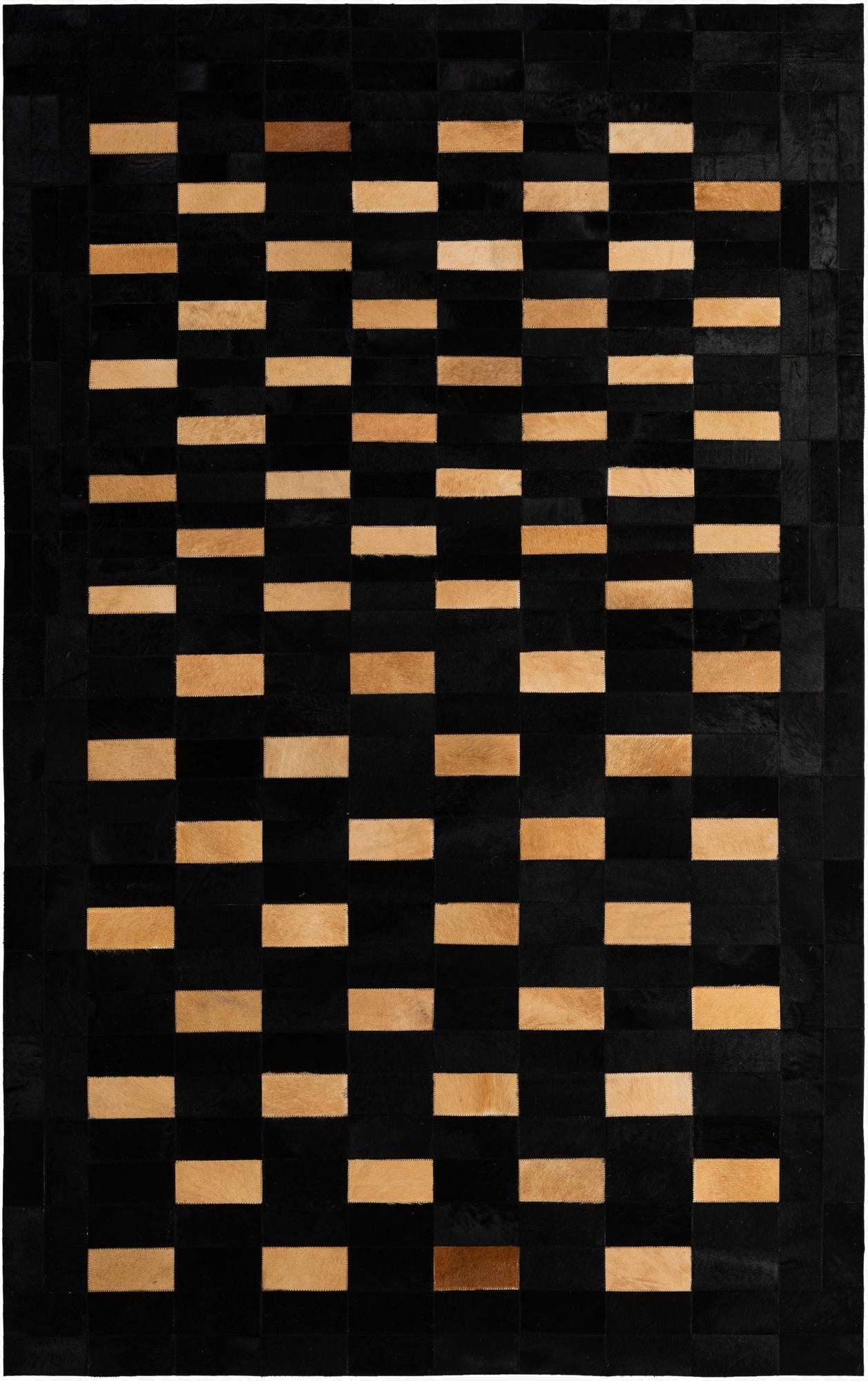 5' 1 x 7' 11 Cowhide - Patchwork Rug