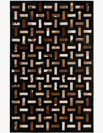5' 3 x 8' 1 Cowhide - Patchwork Rug