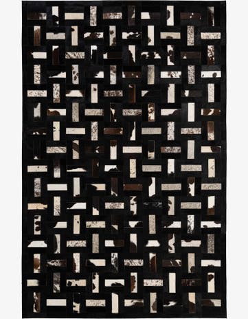5' 3 x 8' 1 Cowhide - Patchwork Rug