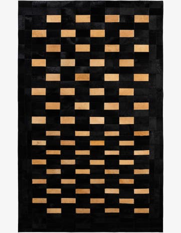 5' 1 x 8' Cowhide - Patchwork Rug