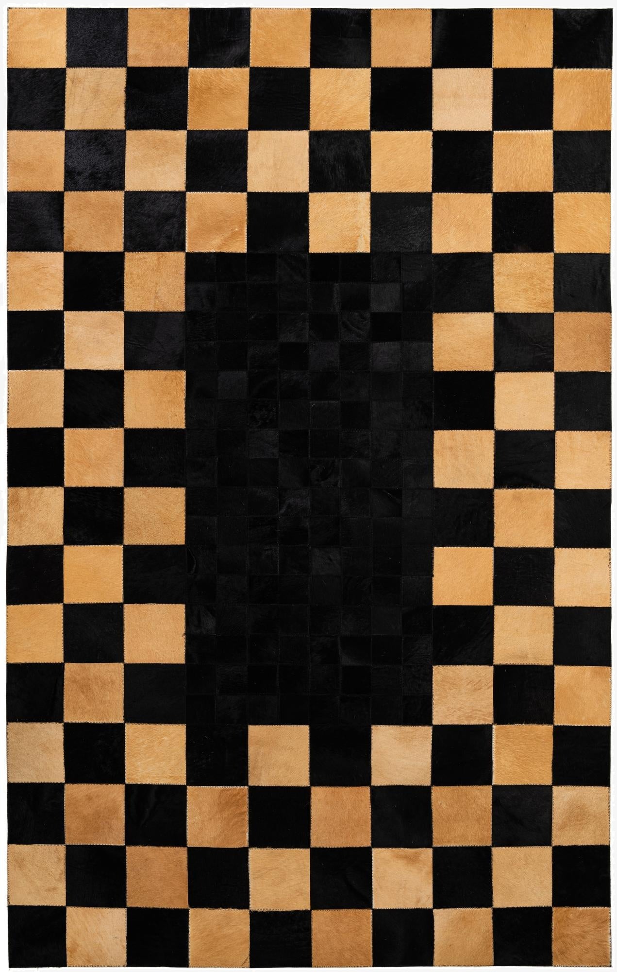 5' 1 x 8' 1 Cowhide - Patchwork Rug