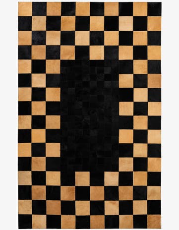 5' 1 x 8' 1 Cowhide - Patchwork Rug