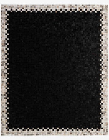 8' 1 x 9' 11 Cowhide - Patchwork Rug