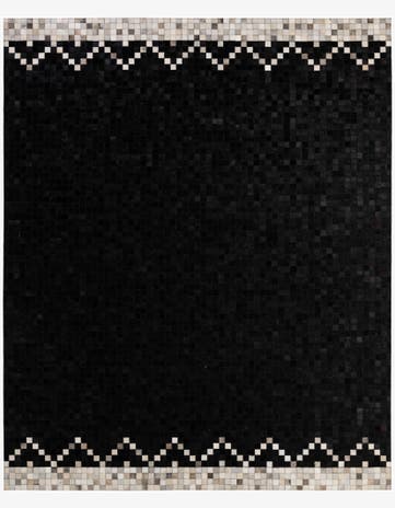 8' 1 x 9' 11 Cowhide - Patchwork Rug