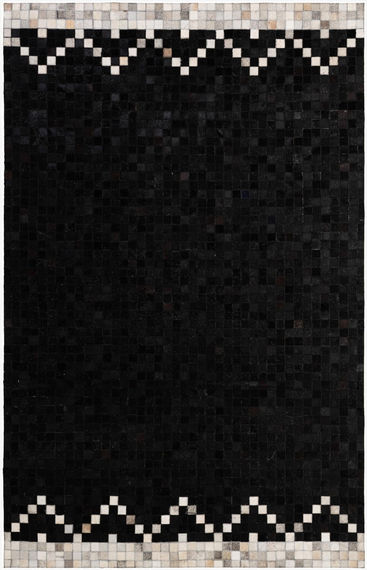 5' 2 x 8' 1 Cowhide - Patchwork Rug