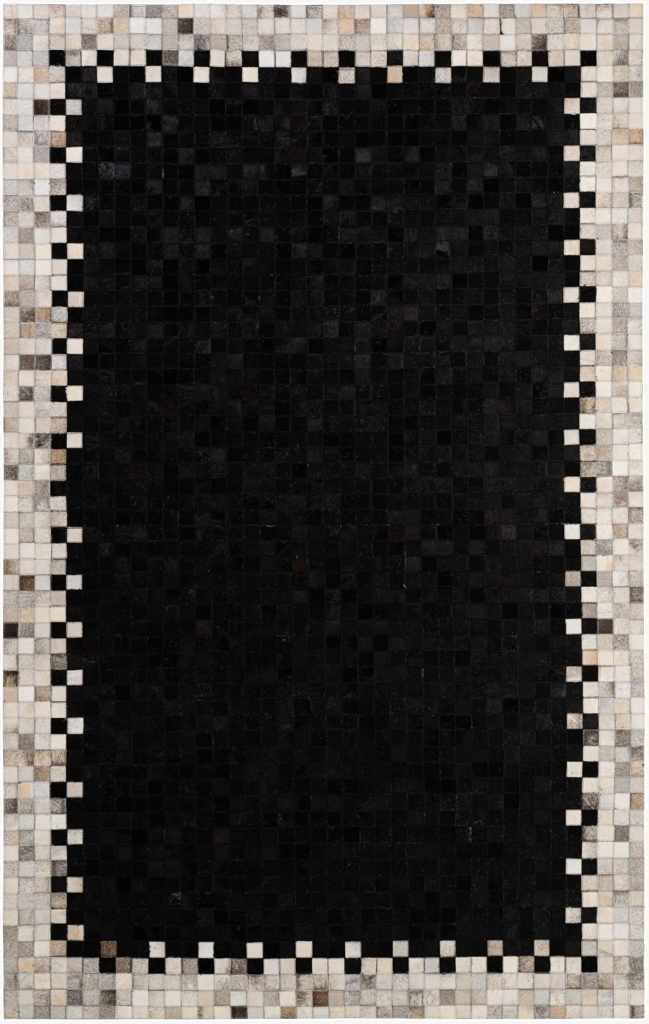 5' 1 x 8' Cowhide - Patchwork Rug
