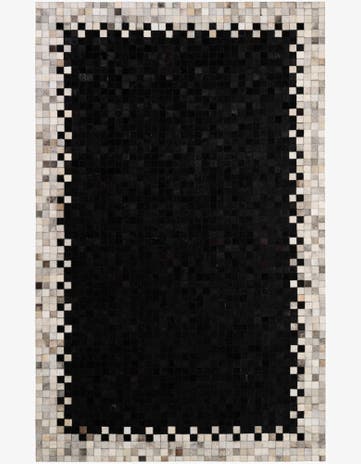 5' 1 x 8' Cowhide - Patchwork Rug