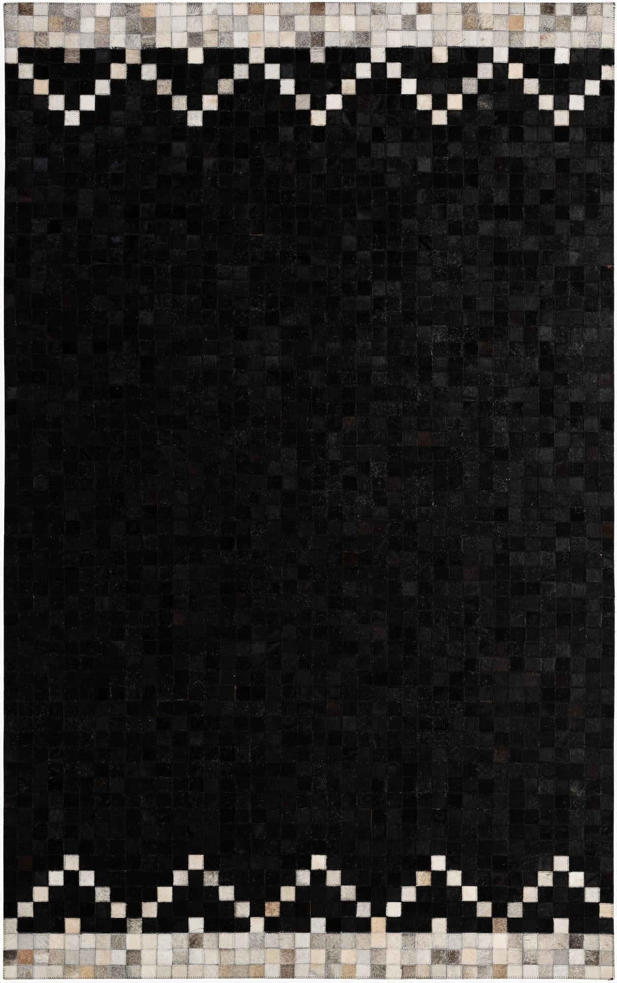 5' 1 x 8' Cowhide - Patchwork Rug