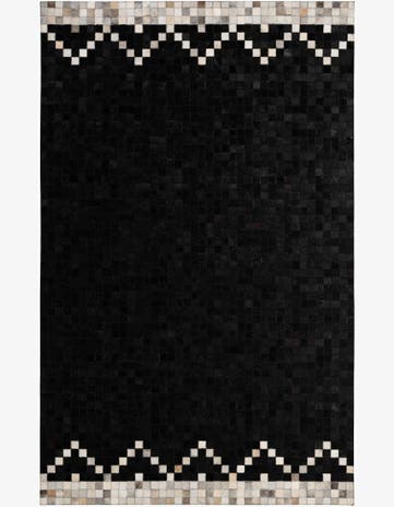 5' 1 x 8' Cowhide - Patchwork Rug