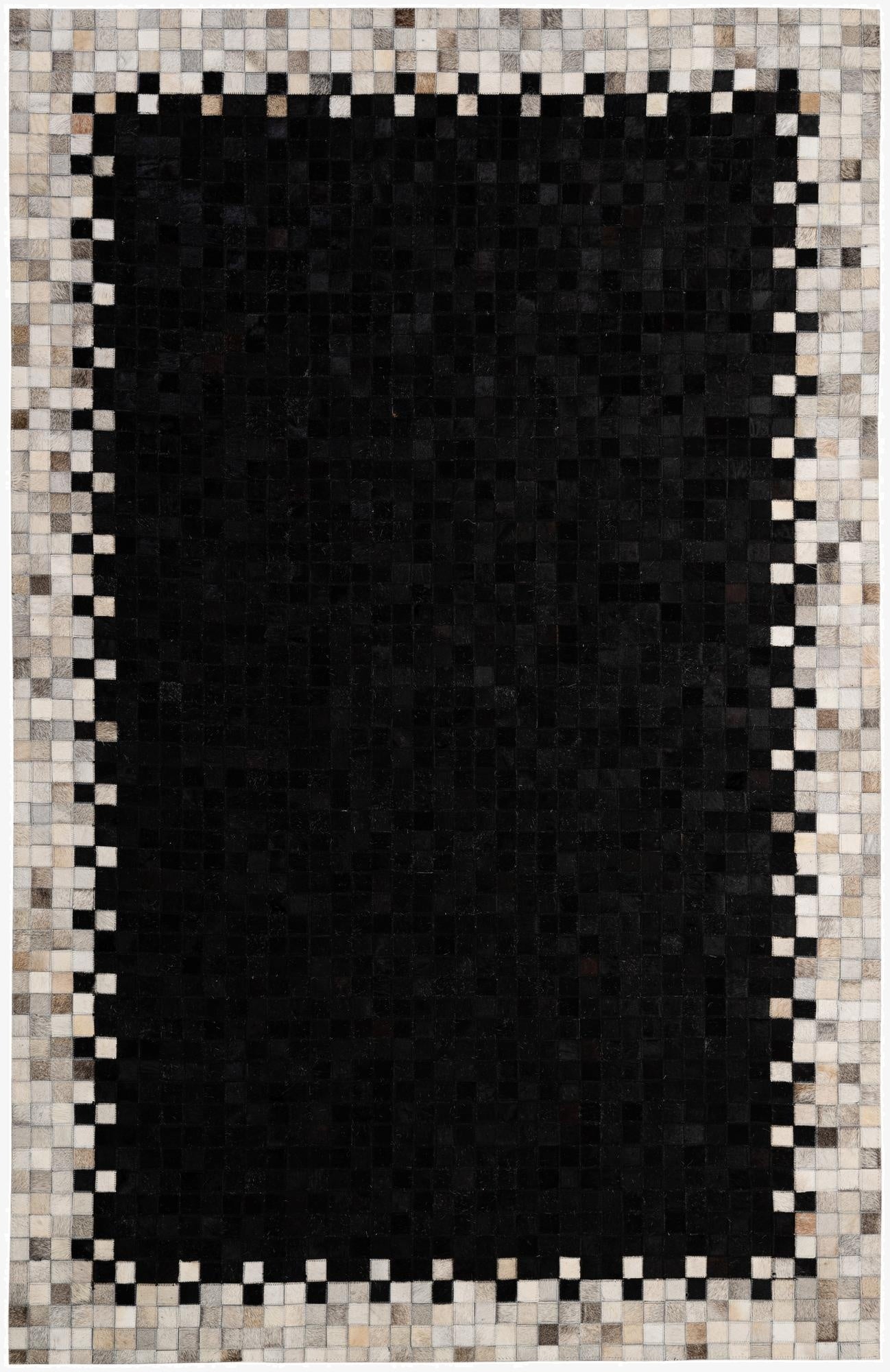 5' 2 x 8' Cowhide - Patchwork Rug