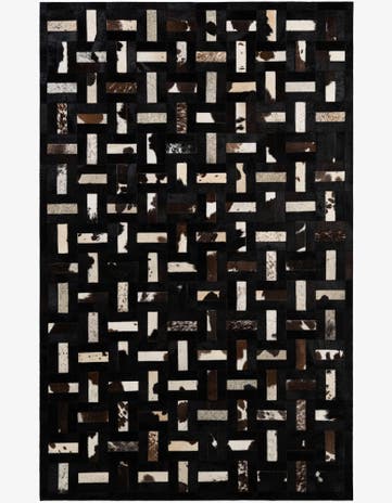 5' 3 x 8' Cowhide - Patchwork Rug