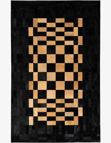 5' 1 x 8' 1 Cowhide - Patchwork Rug